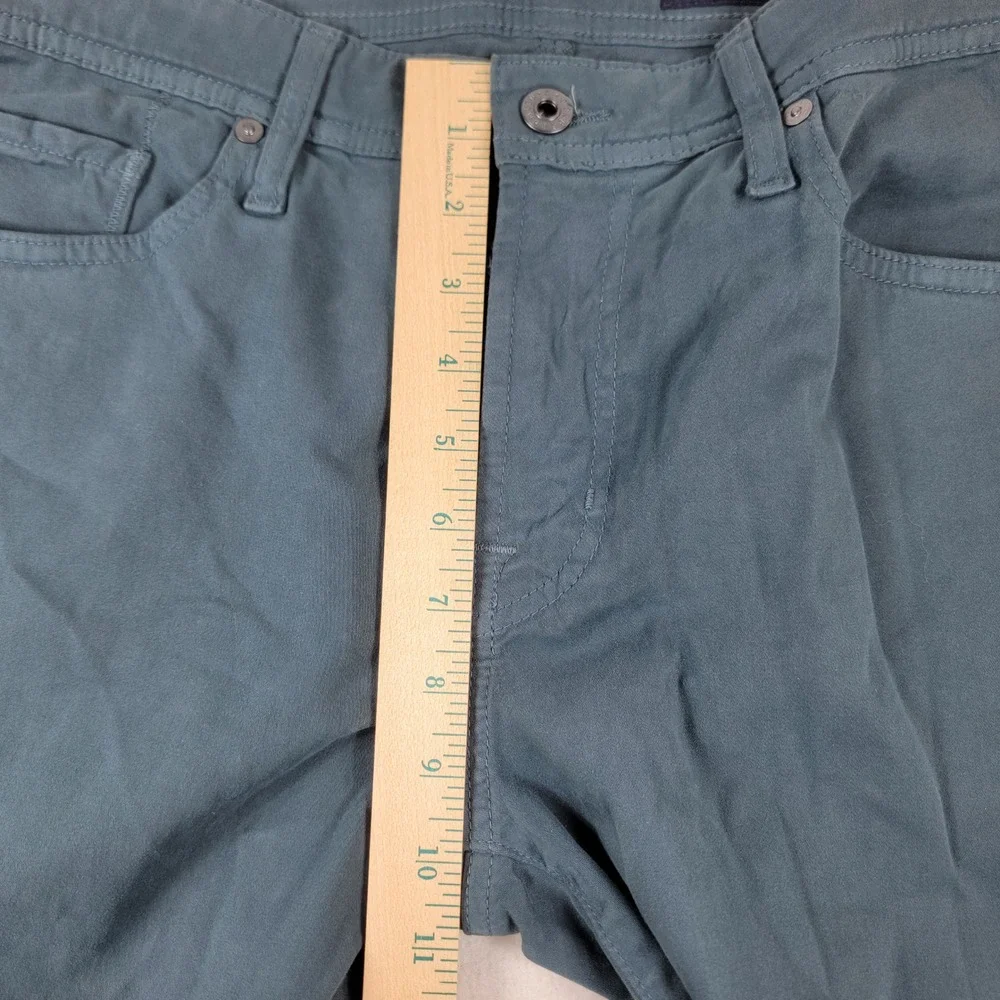 AG Adriano Goldschmied Mens The Graduate Tailored Leg Pants Tech Work Blue 32x34